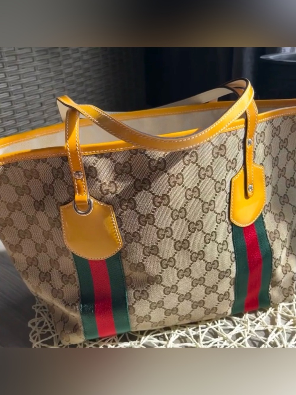 Gucci GG Monogram Canvas “Jolicoeur”medium Tote - Picture 5 of 17